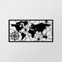 Wallity World Map Medium Metal Wall Decor
